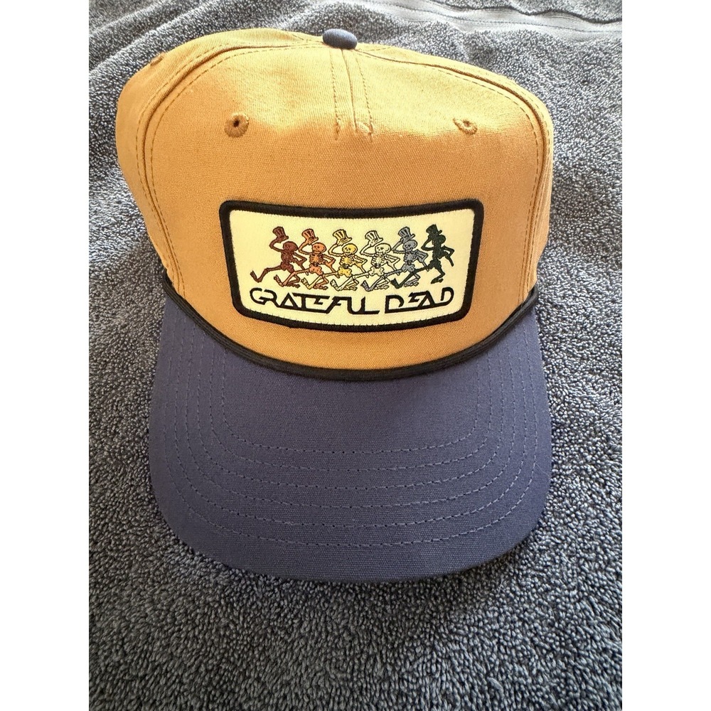 Grateful Dead khaki and brown, colorful logo, snapback adj hat